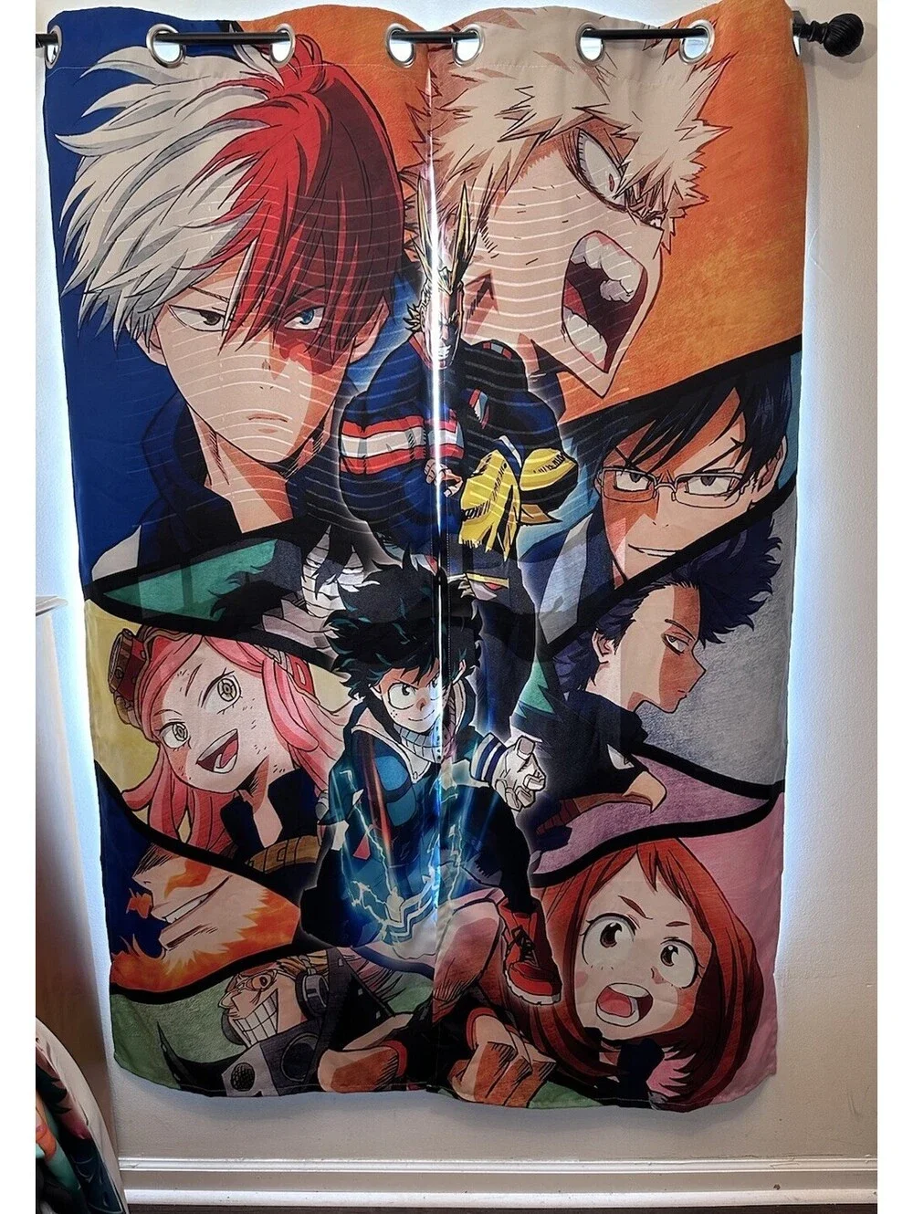 NWOT Anime My Hero Room Darkening Curtains Panels Grommets